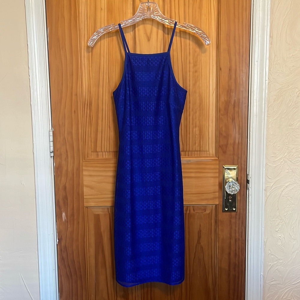 Bebe Mini Blue Dress. Size 2. Worn once with no rips or stains.